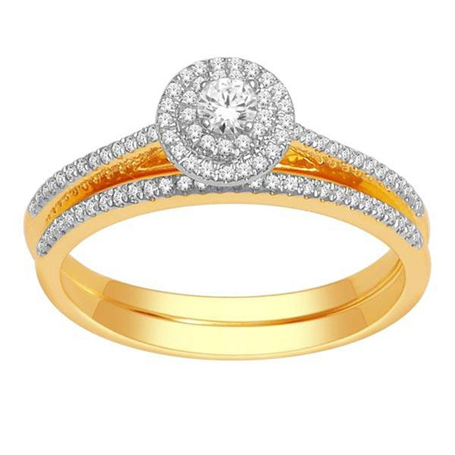 10K Yellow 0.33Ct D-Ladies Rings