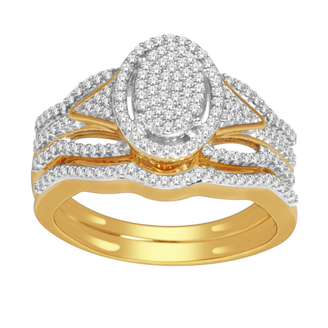 10K Yellow 0.40Ct D-Ladies Ring (One Band)