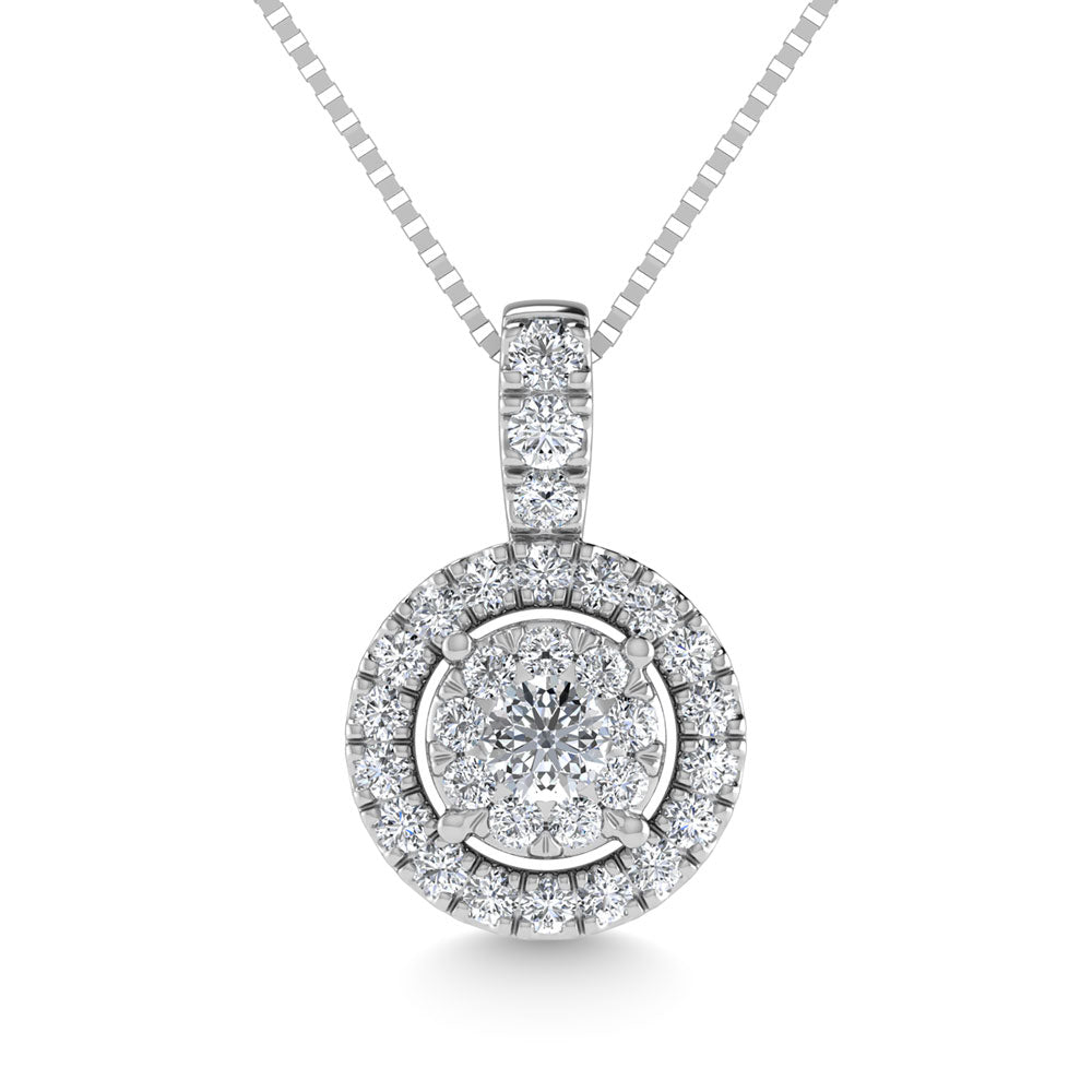 Diamond 1/4 Ct.Tw. Fashion Pendant In 14K White Gold