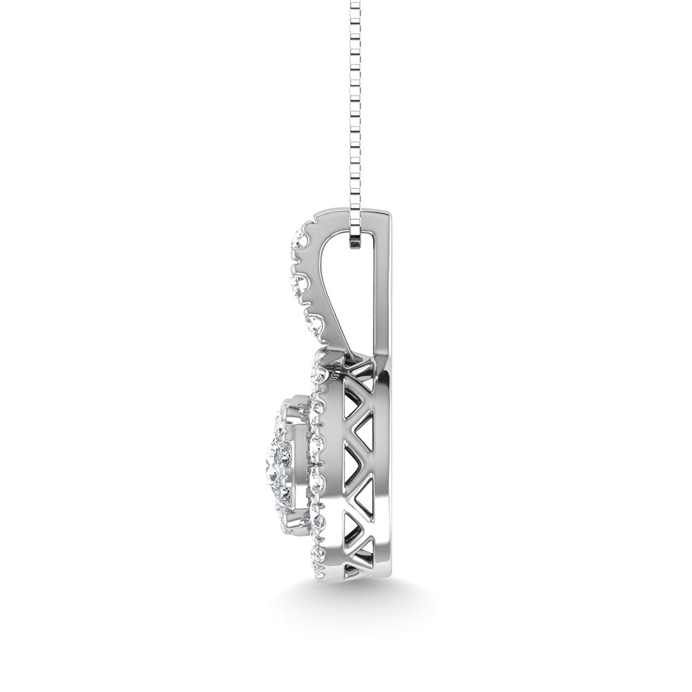 Diamond 1/4 Ct.Tw. Fashion Pendant In 14K White Gold