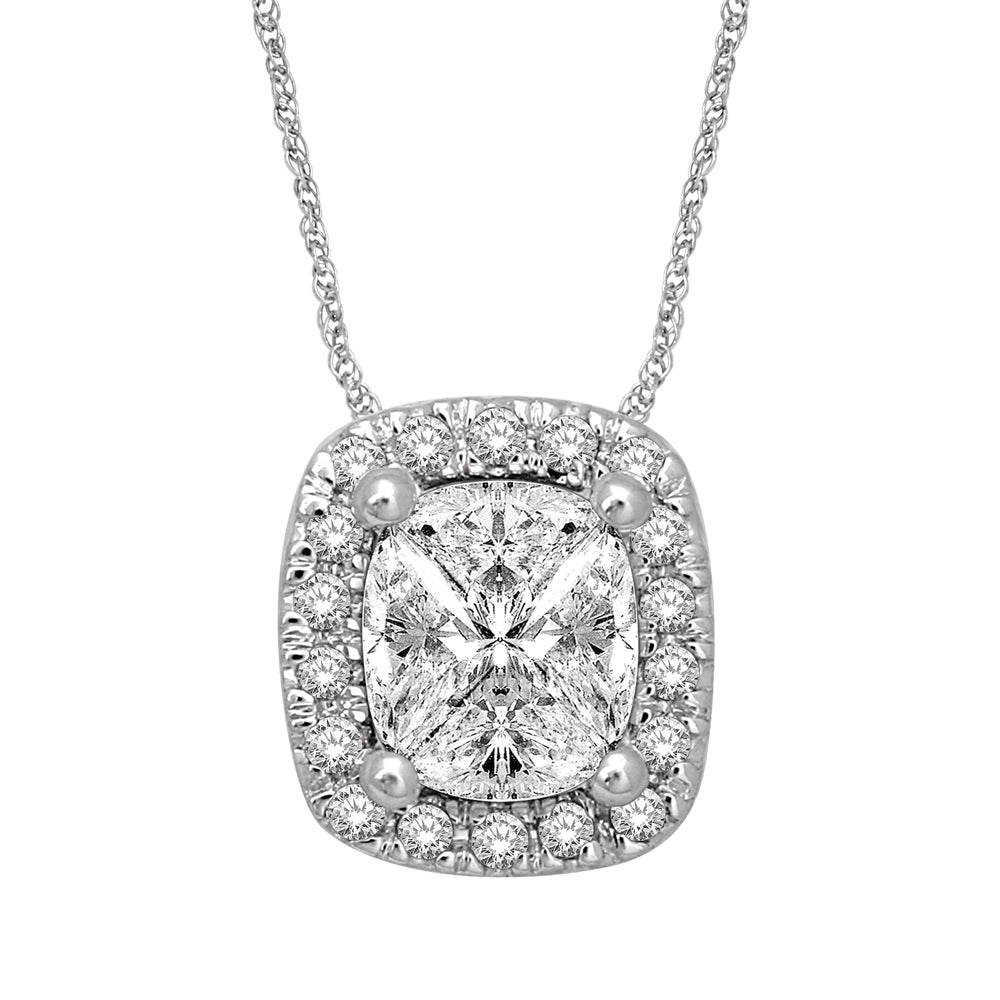 Lovecuts 14K White Gold 1/3 Ct.Tw.Diamond Fashion Pendant
