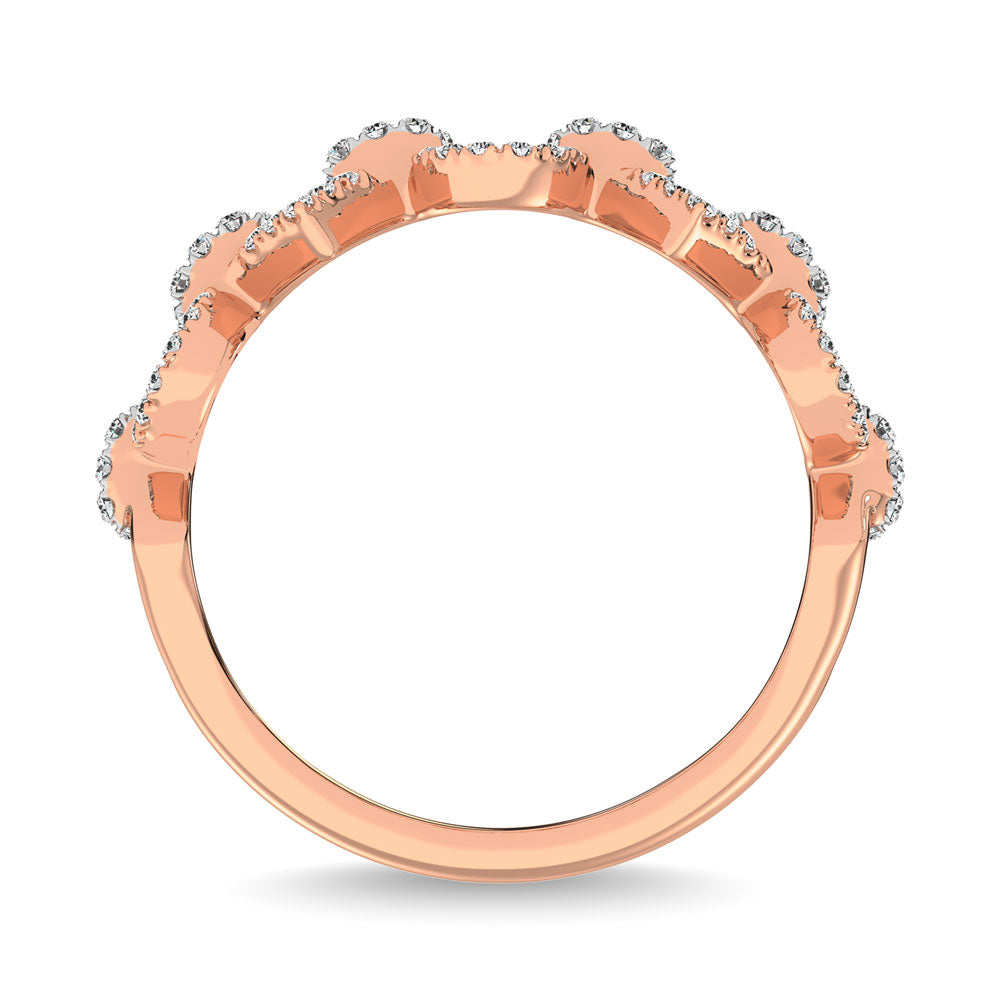 Diamond 1/4 Ct.Tw. Promise Ring in 14K Rose Gold