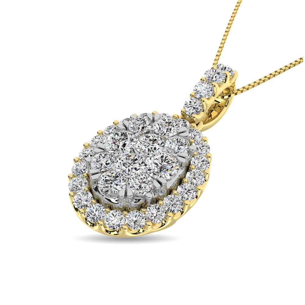 Diamond 5/8 Ct.Tw. Fashion Pendant In 14K Yellow Gold