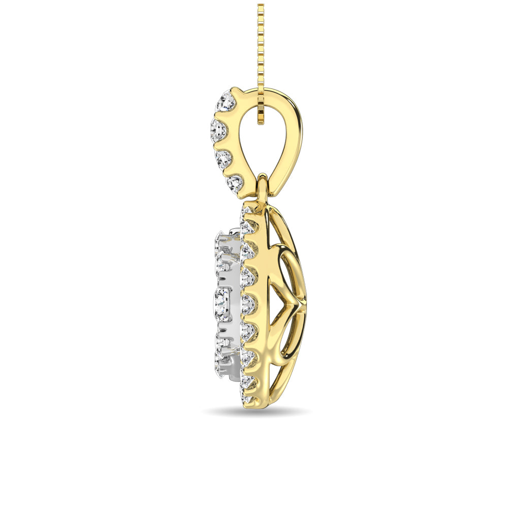 Diamond 5/8 Ct.Tw. Fashion Pendant In 14K Yellow Gold