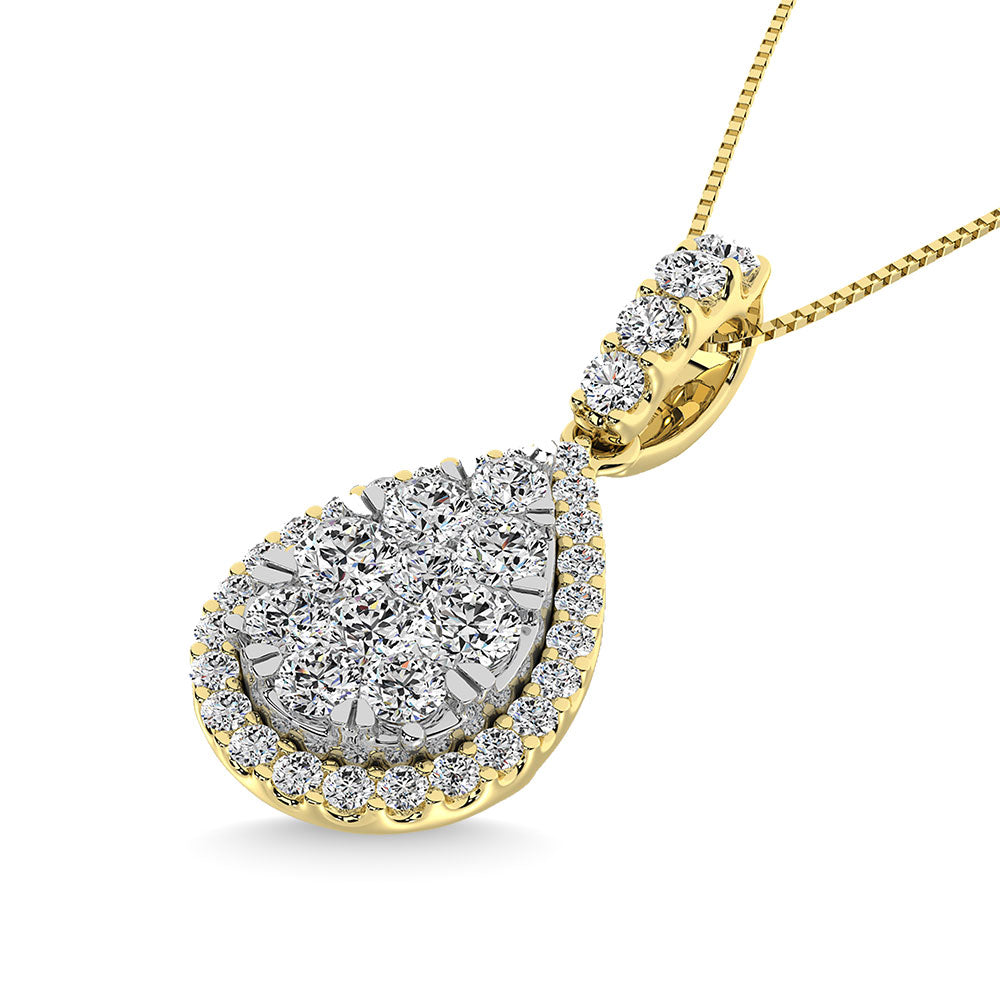Diamond 5/8 Ct.Tw. Fashion Pendant in 14K Yellow Gold