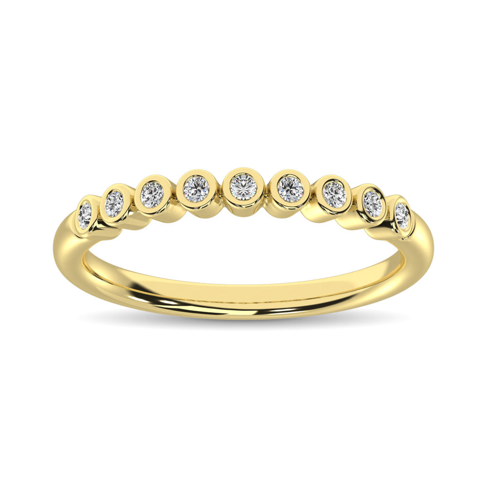 Diamond 1/10 Ct.Tw. Stackable Band In 14K Rose Gold