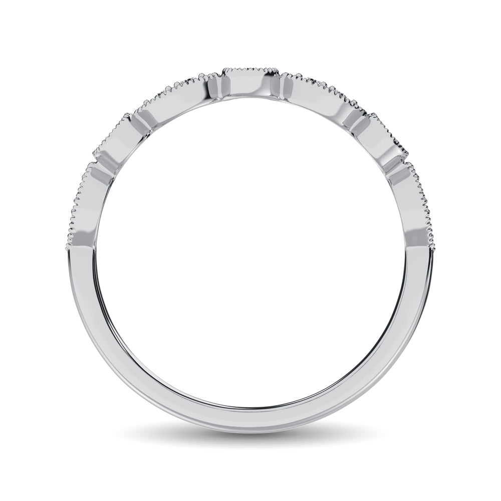 Diamond Stackable Band 1/10 ct tw in 10K White Gold