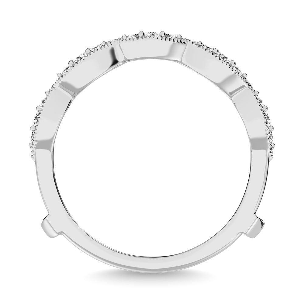 Diamond 1/2.Tw. Mens Machine Band In 10K White Gold