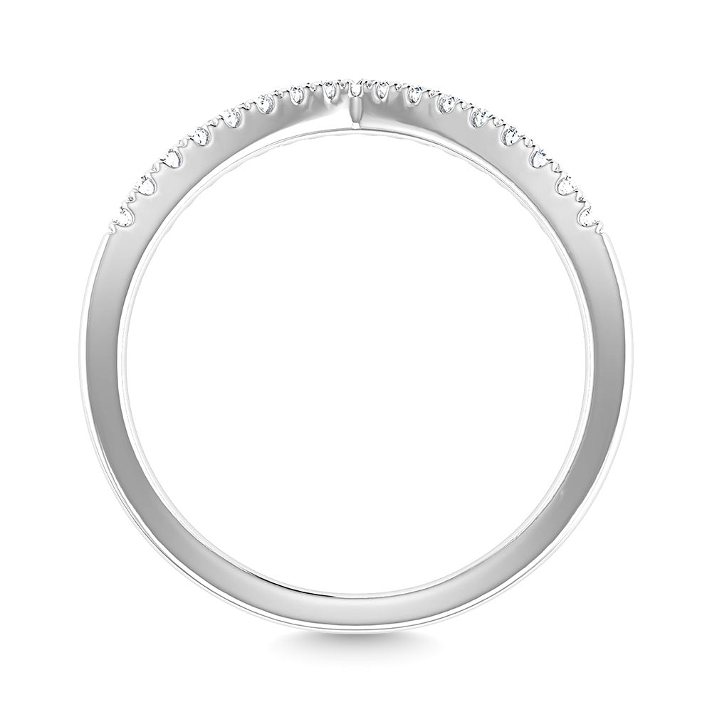 Diamond 1/6 Ct.Tw. Chevron Band in 14K White Gold