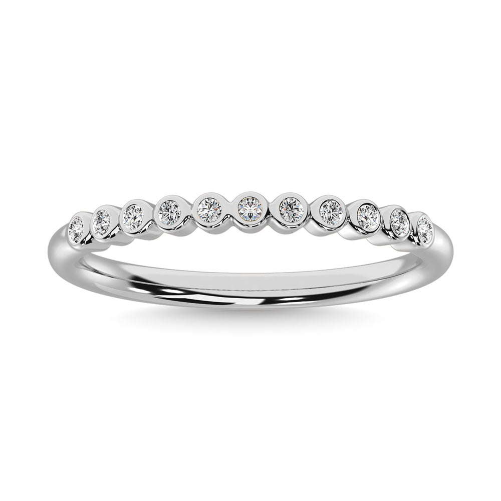 Diamond 1/20 Ct.Tw. Stackable Band In 10K White Gold
