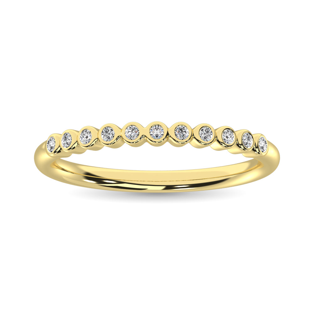 Diamond 1/20 Ct.Tw. Stackable Band In 10K Yellow Gold