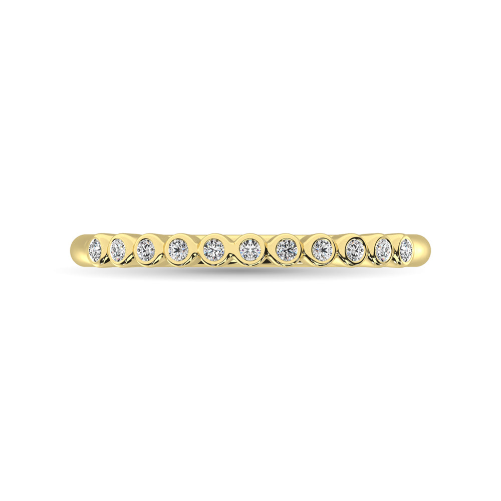 Diamond 1/20 Ct.Tw. Stackable Band In 10K Yellow Gold