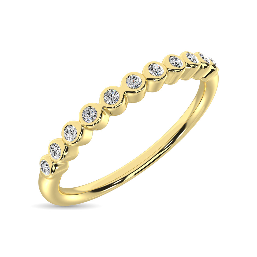 Diamond 1/20 Ct.Tw. Stackable Band In 10K Yellow Gold