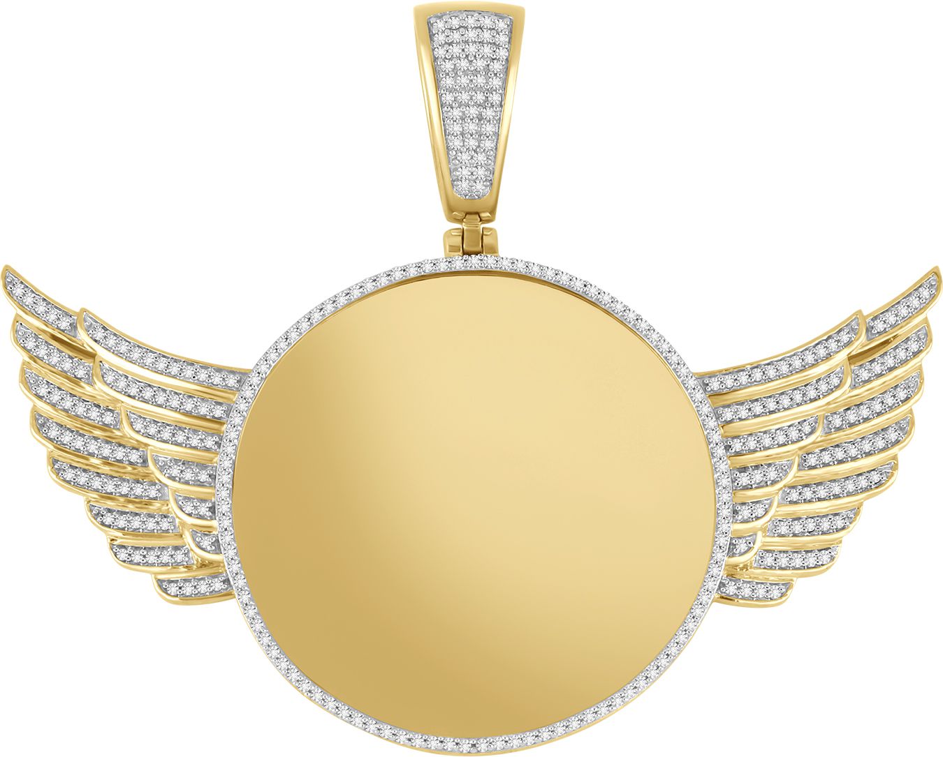 10K Yellow Gold Beautiful 0.75Ct Memory Pendant