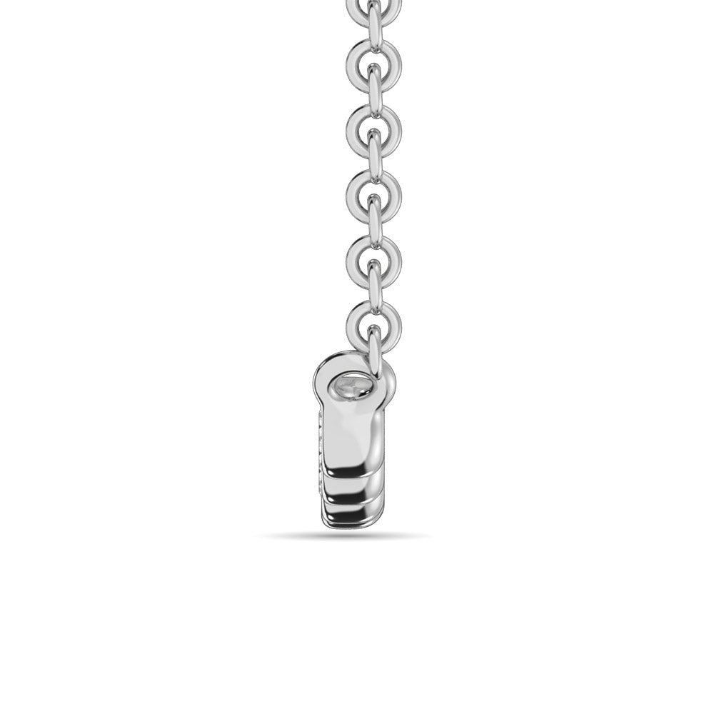 Diamond 1/10 Ct.Tw. Fashion Necklace In 10K White Gold
