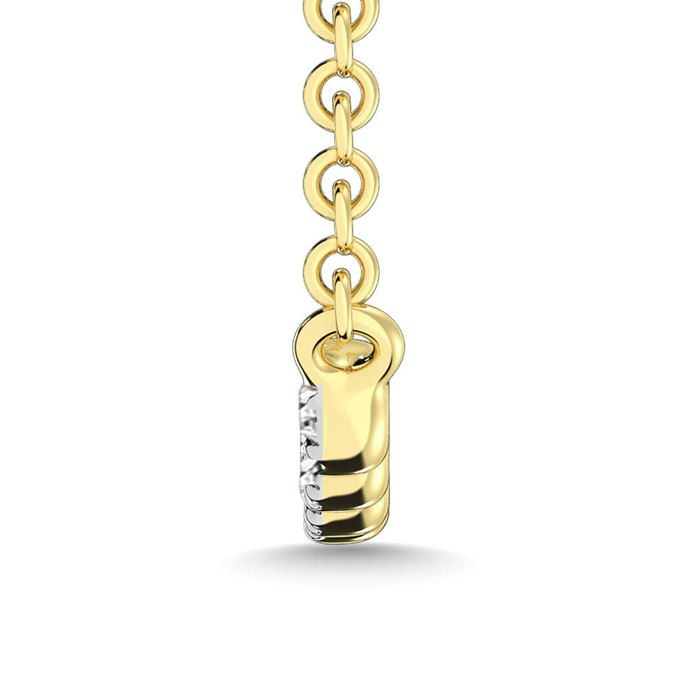 Diamond 1/10 Ct.Tw. Fashion Necklace In 10K Yellow Gold