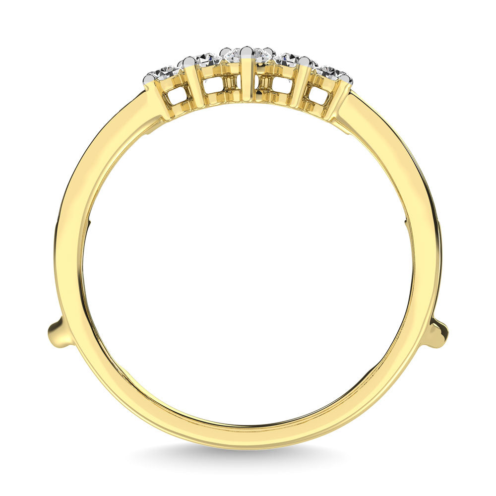 Diamond 3/4 Ct.Tw. Round and Baguette Wraps and Enhancer in 14K Yellow Gold