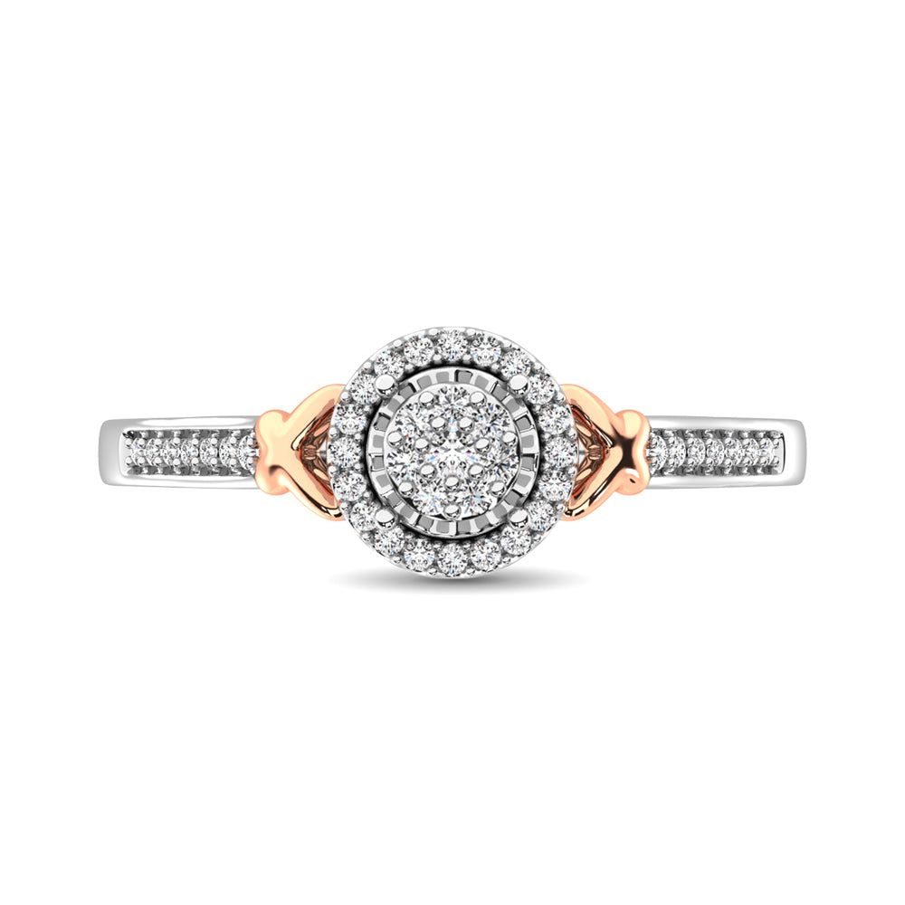 Diamond 1/8 Ct.Tw. Promise Ring In 10K White Gold