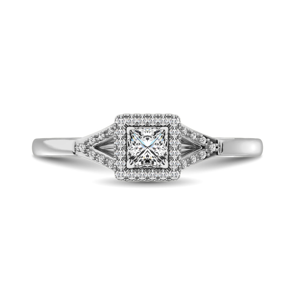 Diamond 1/8 Ct.Tw. Promise Ring In 10K White Gold