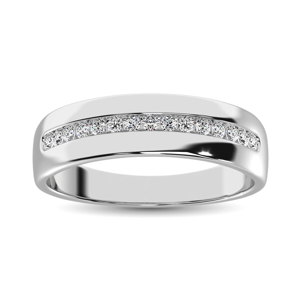 Diamond 1/4 Ct.Tw. Mens Fusion Band In 10K Two Tone Gold