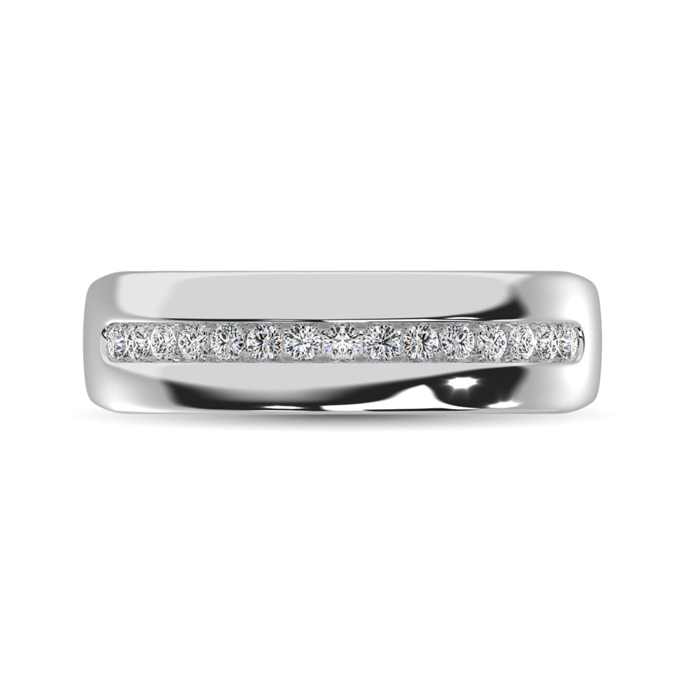 Diamond 1/4 Ct.Tw. Mens Fusion Band In 10K Two Tone Gold