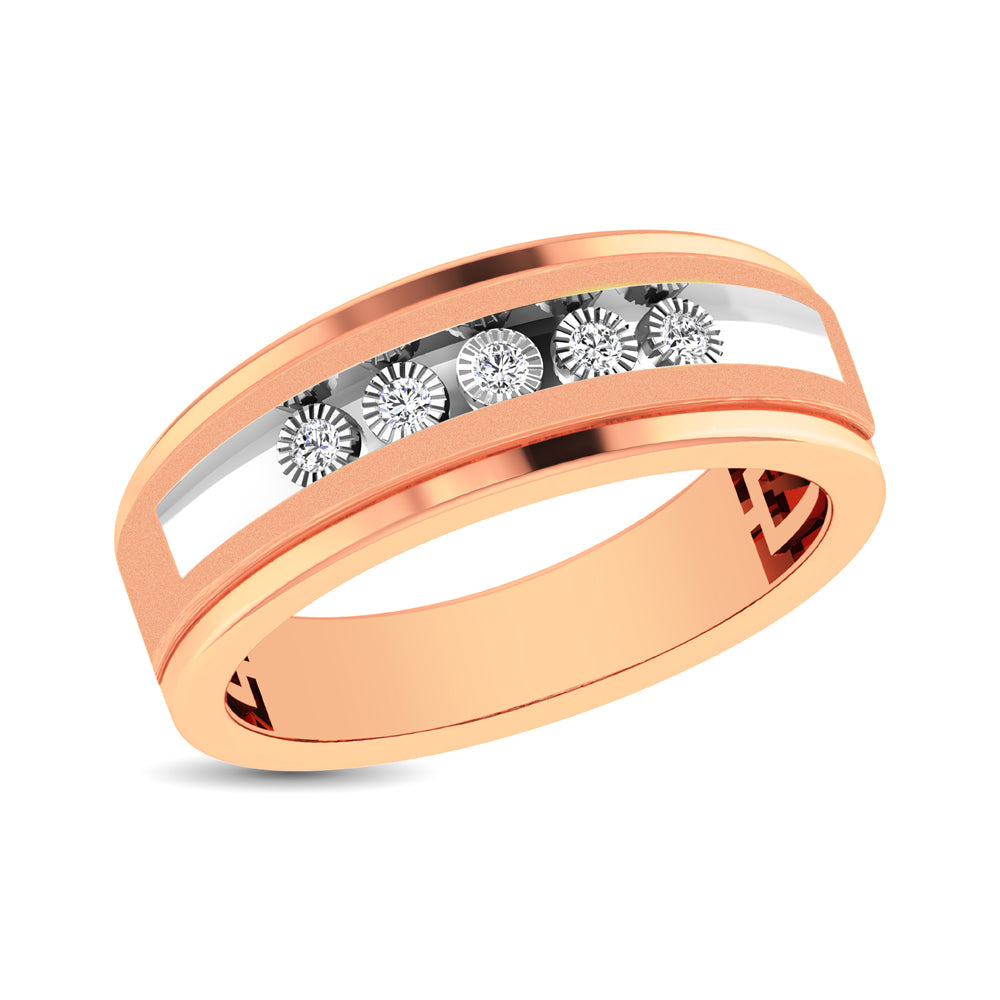 Diamond 1/6 Ctw 5 Stone Mens Band