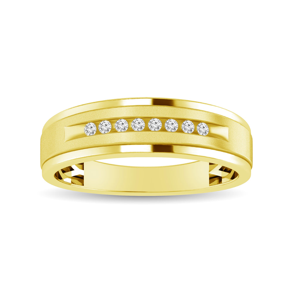 Ladies 1/20 Ctw Diamond Band In 10K Yellow Gold