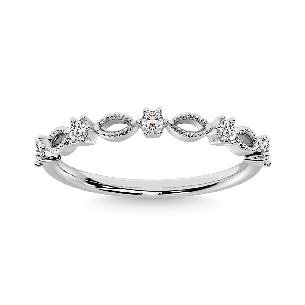 Diamond 1/5 Ct.Tw. Stackable Ring In 14K White Gold