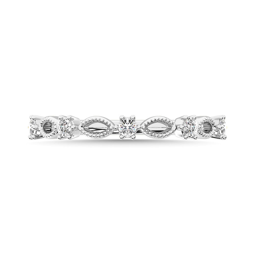Diamond 1/5 Ct.Tw. Stackable Ring in 14K White Gold