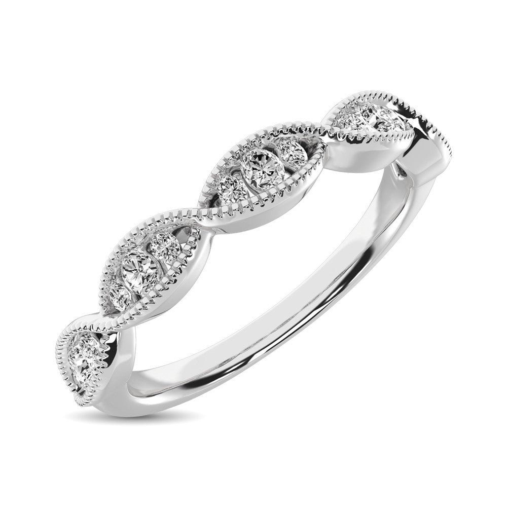 Diamond 1/5 Ct.Tw. Stackable Band in 14K White Gold