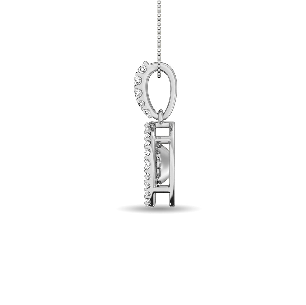 Moving Diamond 5/8 ct tw Pendant in 14K White Gold