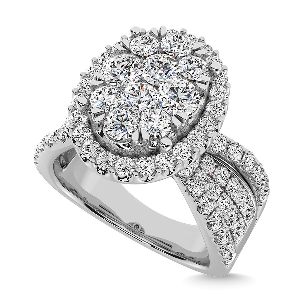 Diamond 2 Ct.Tw. Engagement Ring In 14K Two Tone Gold