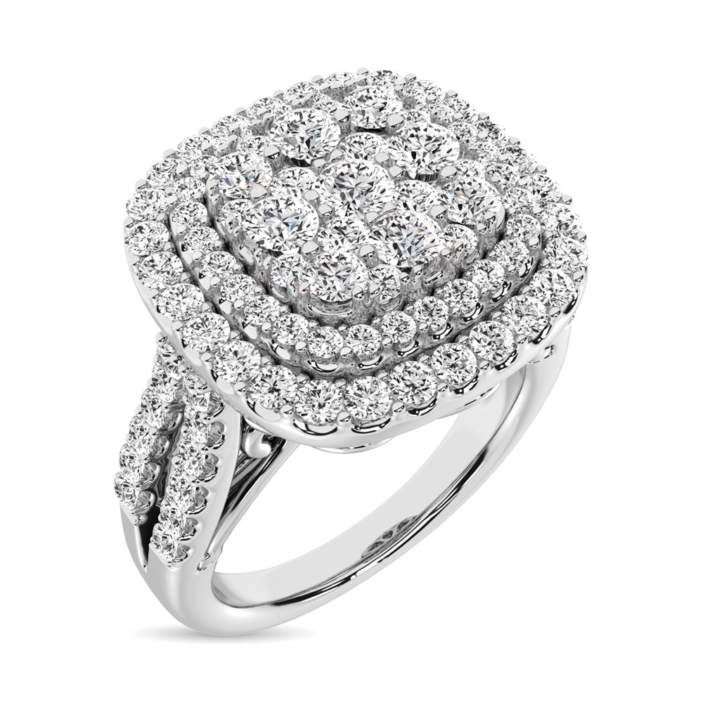 Diamond 2 Ct.Tw. Engagement Ring In 14K White Gold