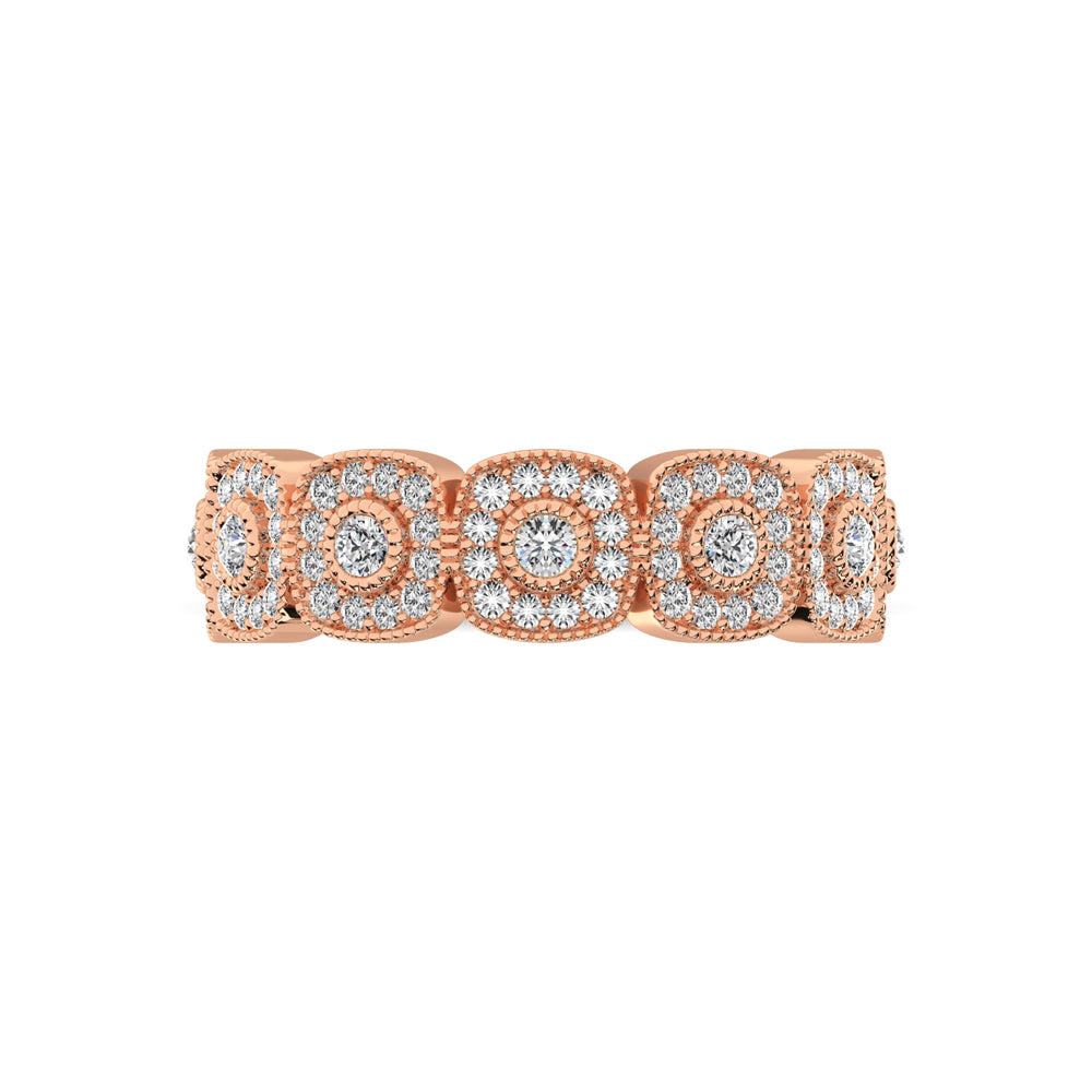 14K Rose Gold 5/8 Ct.Tw. Diamond Stackable Band