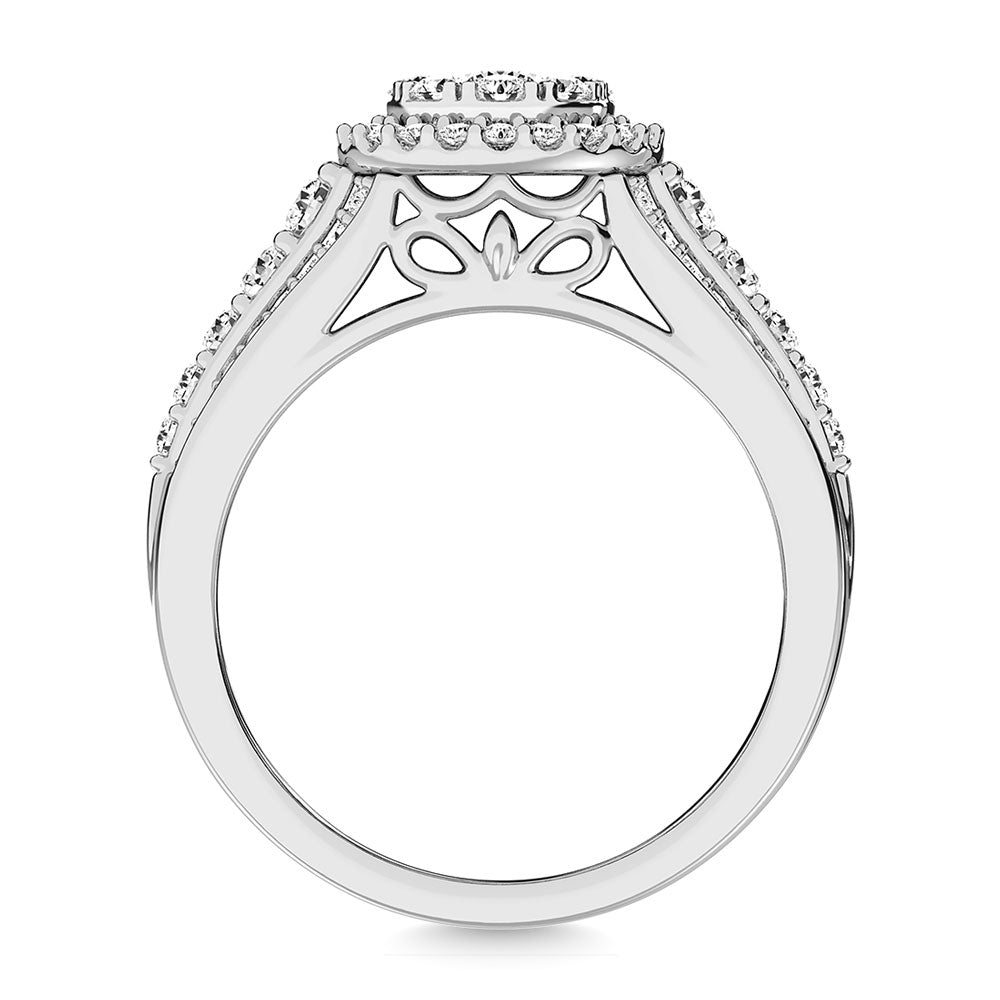 Diamond 1 Ct.Tw.. Engagement Ring In 14K White Gold
