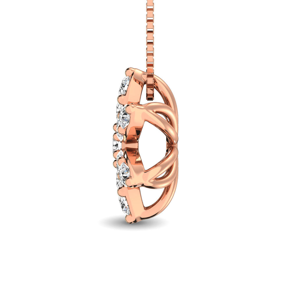 Diamond 1/4 Ct.Tw. Flower Pendant