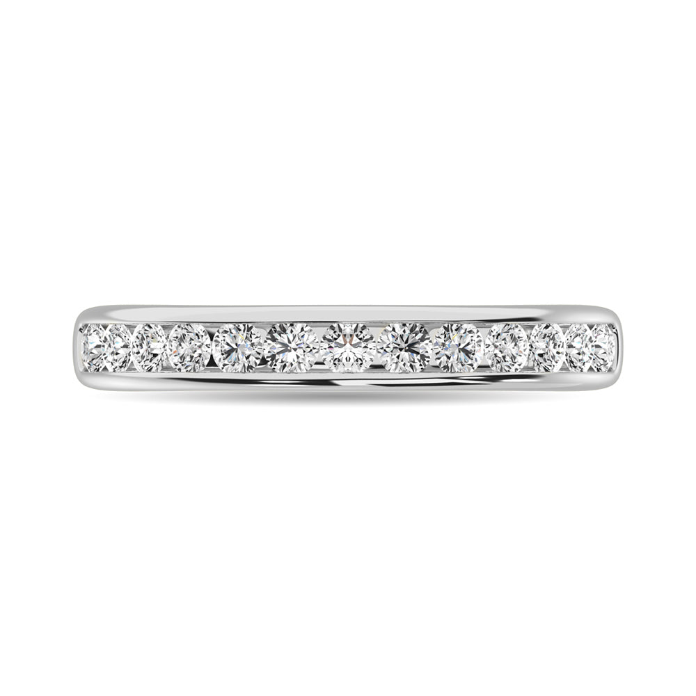 Channel Set Diamond 1/2 Ctw Anniversary Band