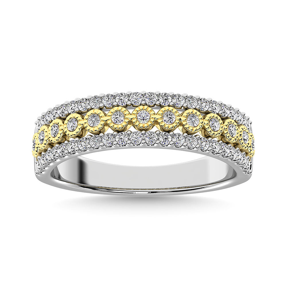 Diamond 3/8 Ct.Tw. Fashion Band In 10K Two Tone Gold