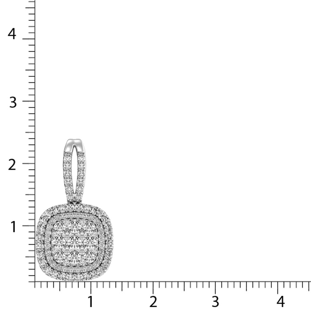 Diamond 1 3/4 Ct.Tw. Danglers Earrings in 14K White Gold