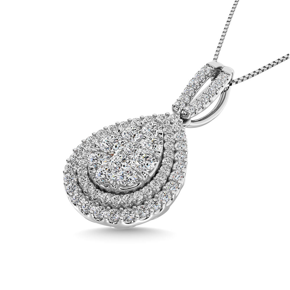 Diamond 1 3/4 Ct.Tw. Danglers Earrings in 14K White Gold