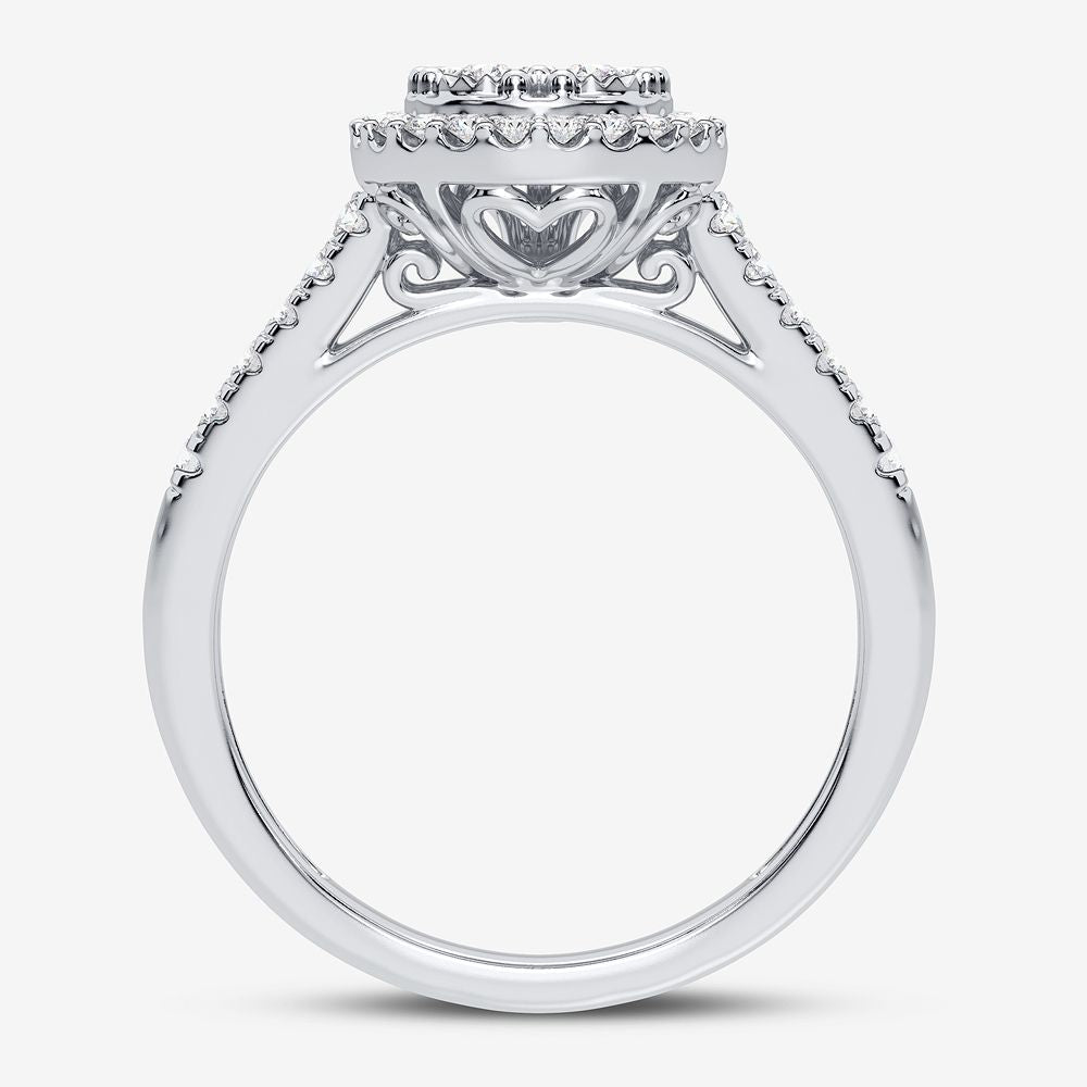10K White Gold Gorgeous 0.50Ct Diamond Ring