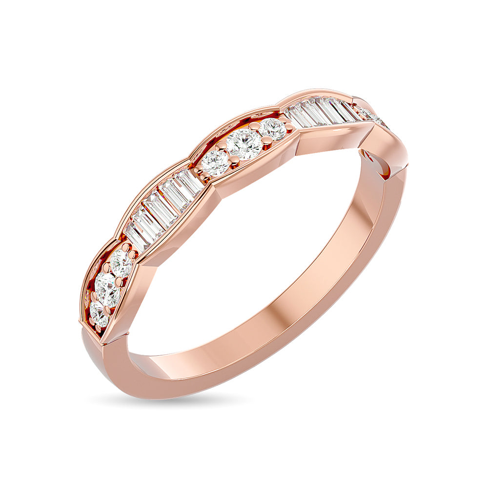Diamond 1/3 Ct Tw Band In 14K Rose Gold