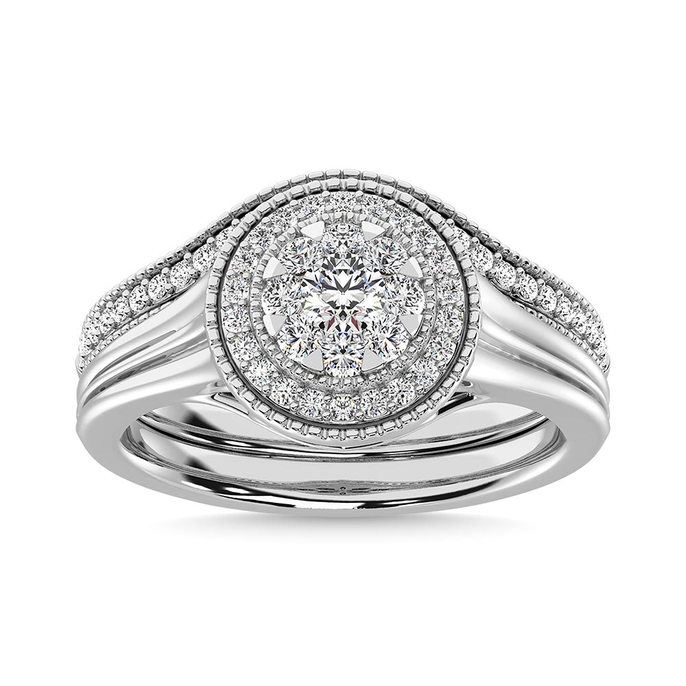 Diamond 3/4 Ct.Tw. Mens Fashion Ring Ring In 14K White Gold