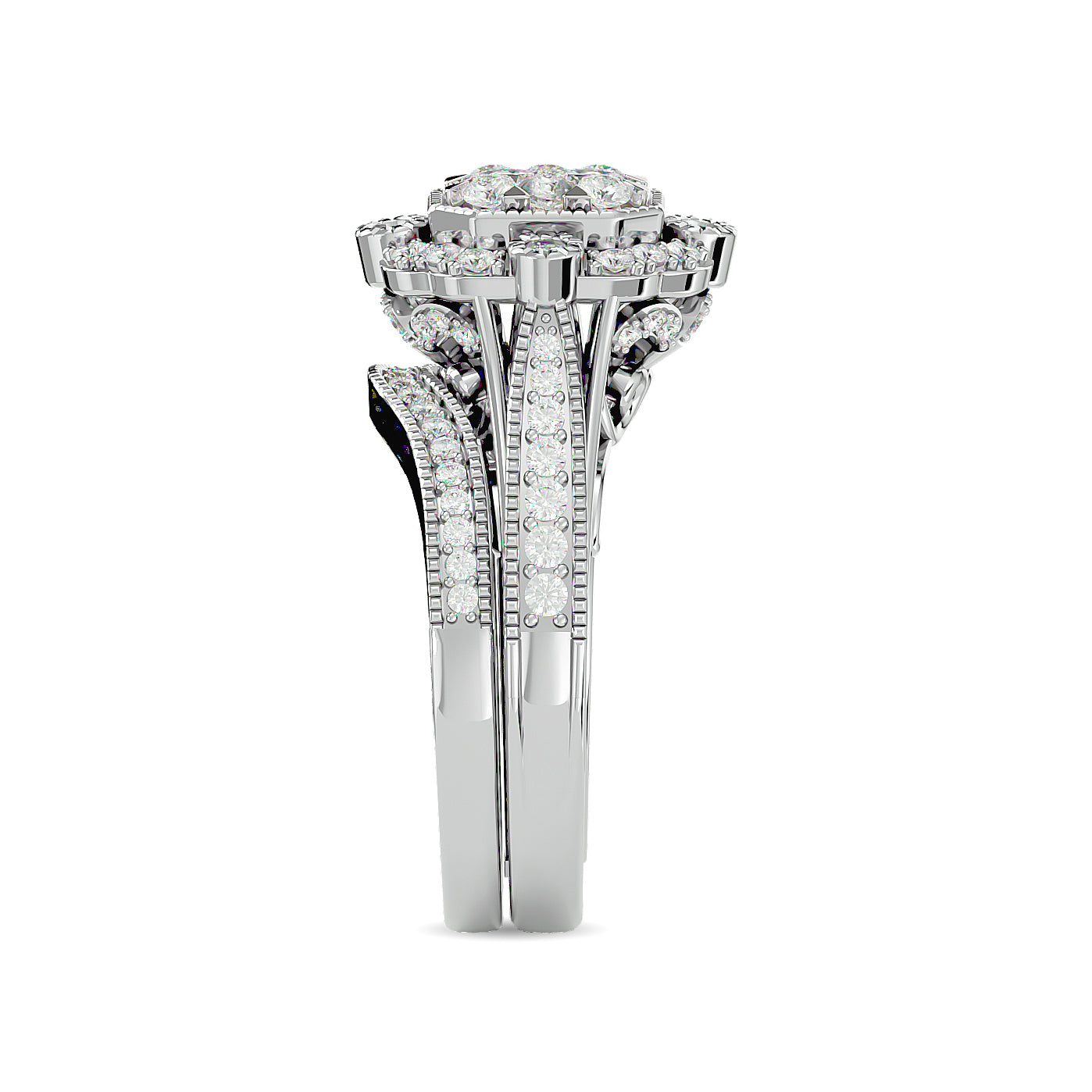 Diamond 1 ct tw Bridal Ring in 14K White Gold