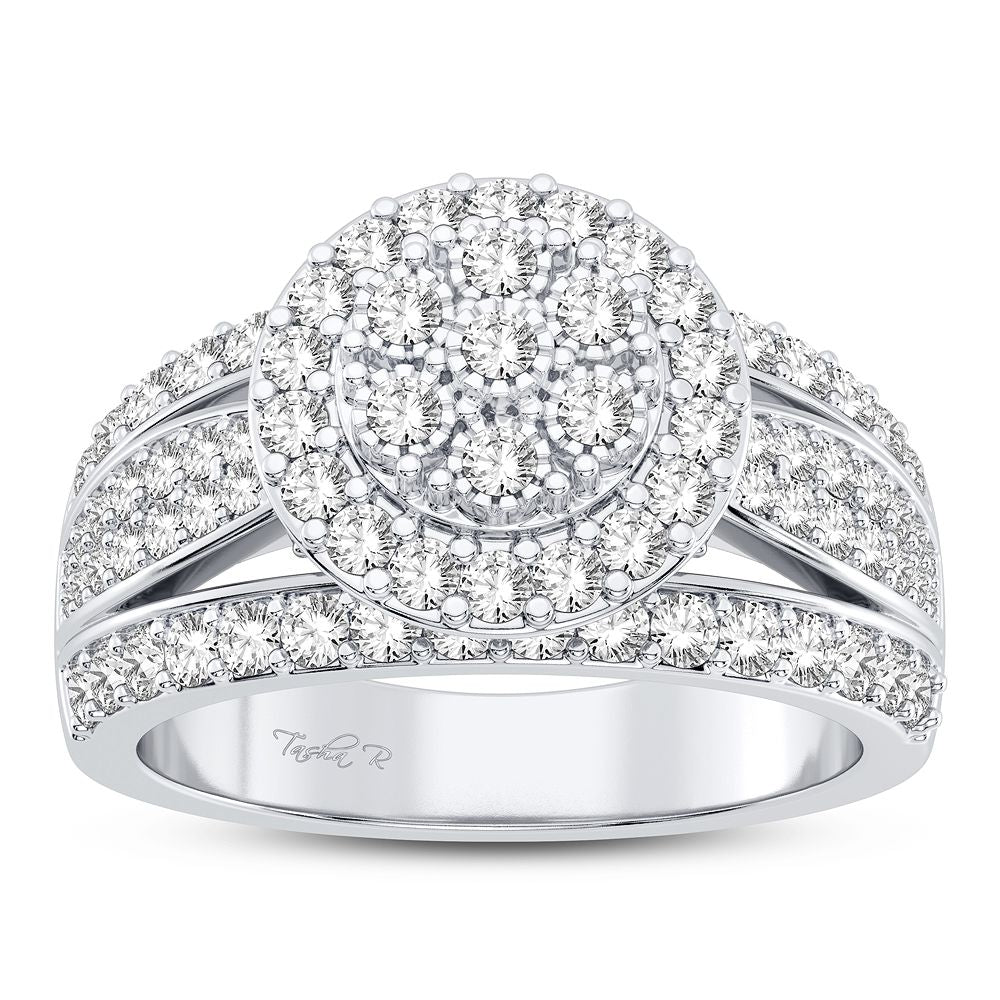 10K White Gold Beautiful 1.00Ct Diamond Ring