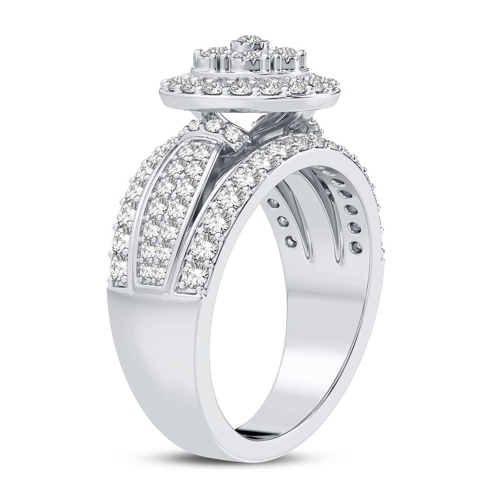 10K White Gold Beautiful 1.00Ct Diamond Ring