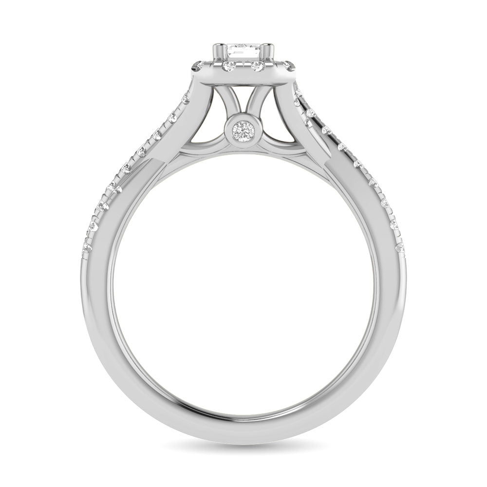 14Kt White Gold 1Ct.Tw. Diamond Keyani Bridal Ring