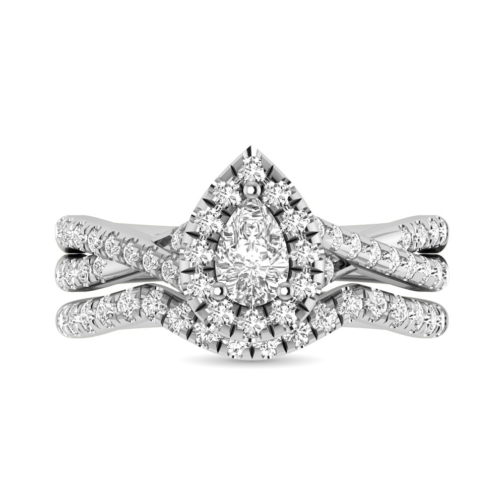 14Kt White Gold 1Ct.Tw. Diamond Keyani Bridal Ring