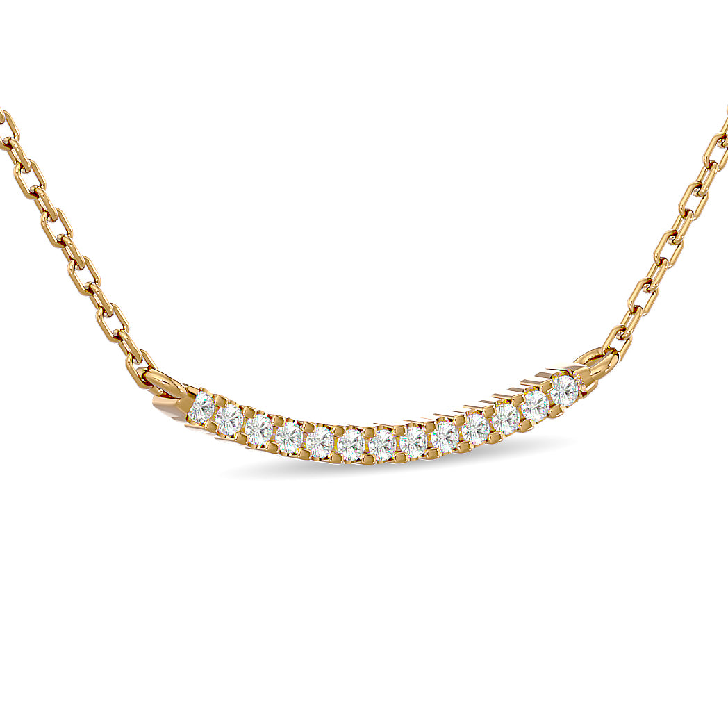 Diamond 1/6 Ct Tw Fashion Necklace  In 10K Yellow Gold