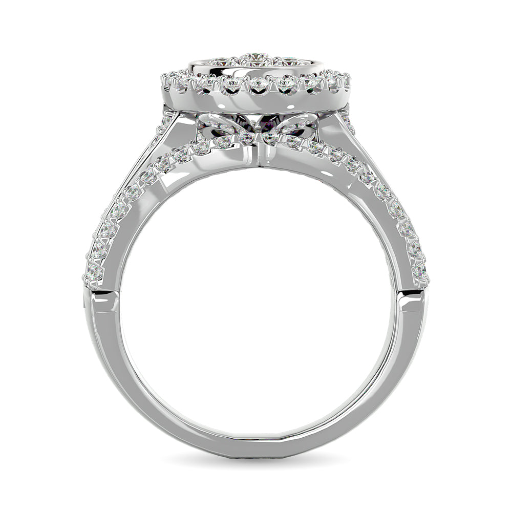 Diamond Engagement Ring 1 Ct Tw In 10K White Gold